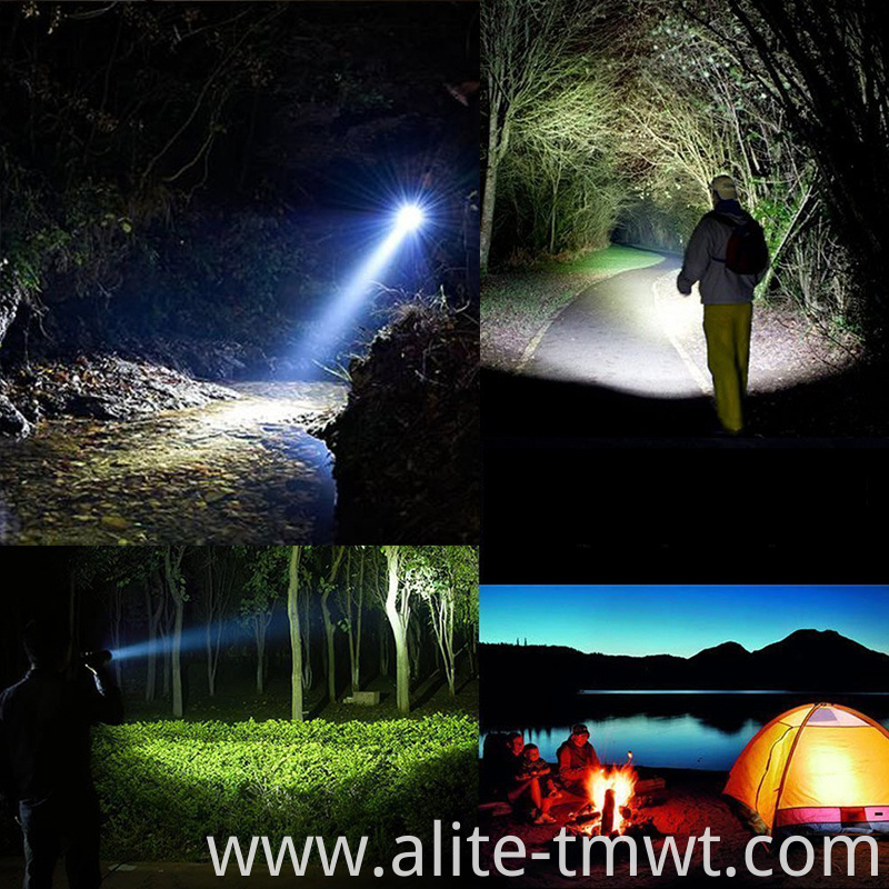 3 xm-l t6 led super bright torch lantern 3000 lumens tactical flashlight